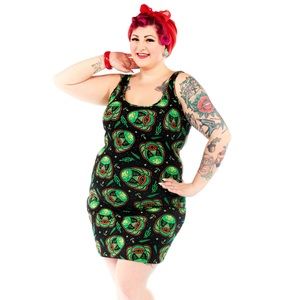 SOURPUSS CREATURE TANK DRESS- 3X
